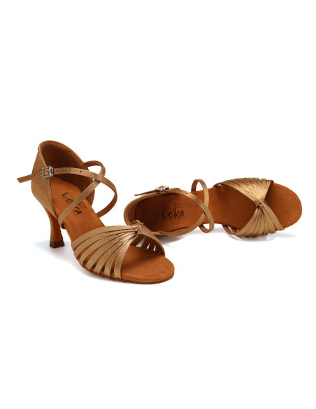 BUTY DO TAŃCA TANECZNE WYGODNE LATINO NUDE 7,5cm