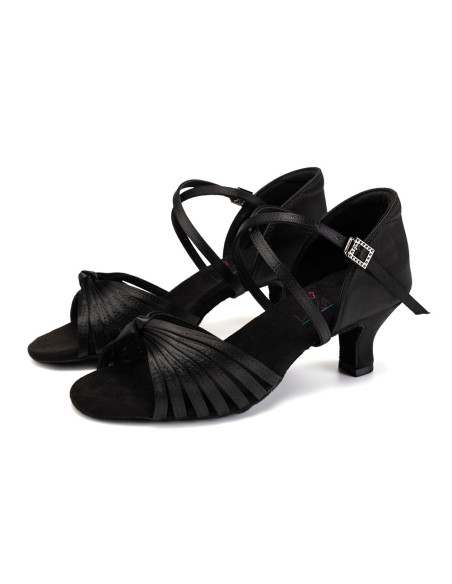 BUTY DO TAŃCA TANECZNE WYGODNE LATINO BLACK 5,5cm