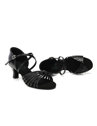 BUTY DO TAŃCA TANECZNE POŁYSKUJĄCE CZARNE 5,5cm