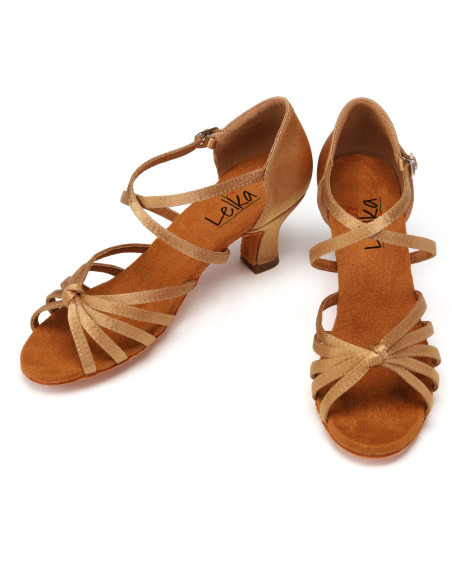 BUTY DO TAŃCA TANECZNE 5CM - CIELISTE NUDE BEŻOWE