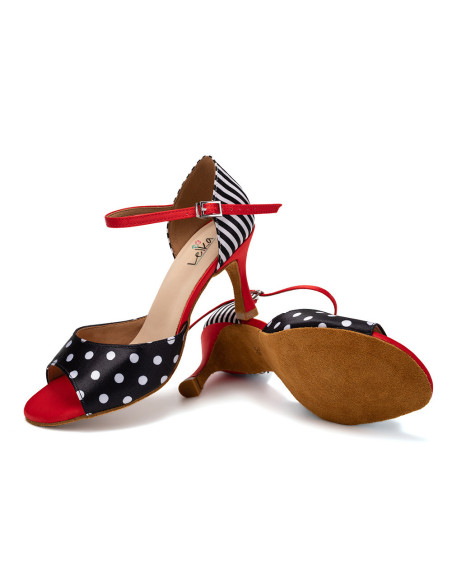 BUTY DO TAŃCA TANECZNE LATINO SALSA STYLOWE 7,5cm