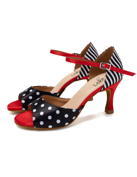 BUTY DO TAŃCA TANECZNE LATINO SALSA STYLOWE 7,5cm