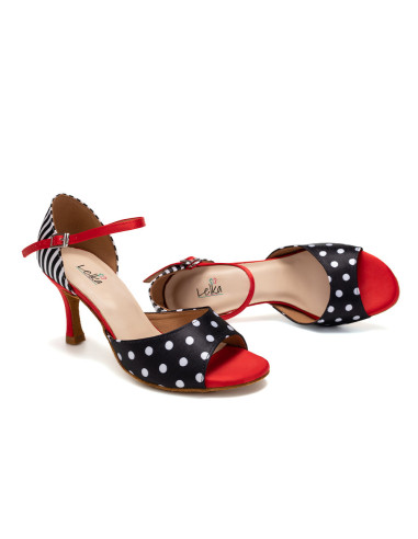 BUTY DO TAŃCA TANECZNE LATINO SALSA STYLOWE 7,5cm