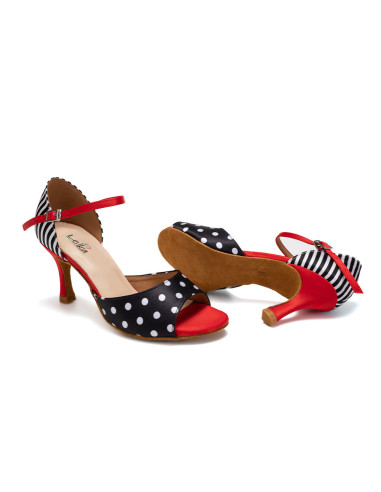 BUTY DO TAŃCA TANECZNE LATINO SALSA STYLOWE 7,5cm