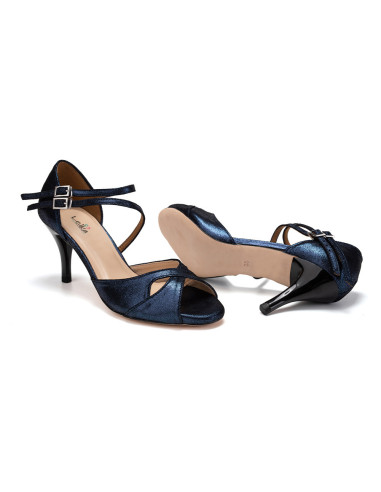 SKÓRZANE BUTY DO TAŃCA TANGO STYLOWE 7,5cm