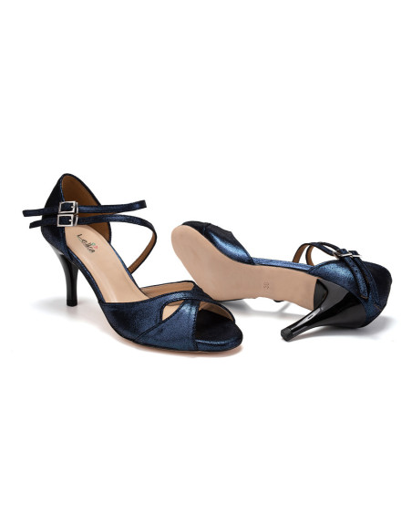 SKÓRZANE BUTY DO TAŃCA TANGO STYLOWE 7,5cm