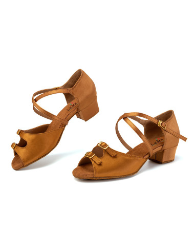 BUTY DO TAŃCA TANECZNE CIELISTE OPALONE KLAMRY 3cm