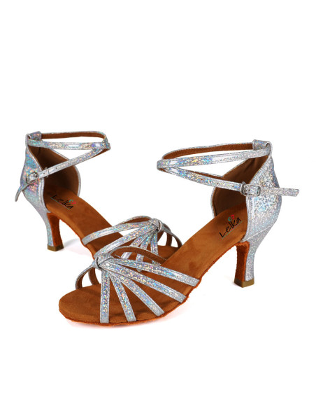BUTY DO TAŃCA TANECZNE LATINO SYRENKA GLOW 7cm