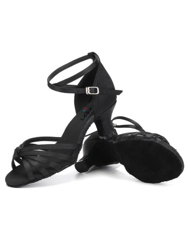 BUTY DO TAŃCA TANECZNE LATINO SALSA 5cm - CZARNE