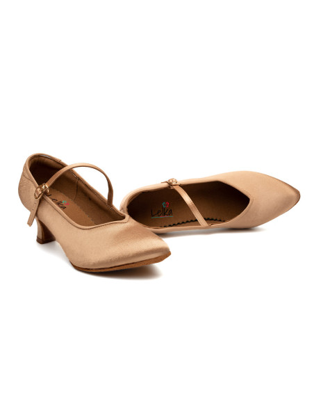 BUTY TANECZNE DO STANDARDU TAŃCA CIELISTE SKIN 5cm