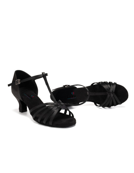BUTY DO TAŃCA TANECZNE LATINO CZARNE BLACK 5,5cm