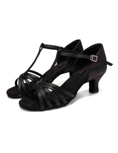 BUTY DO TAŃCA TANECZNE LATINO CZARNE BLACK 5,5cm