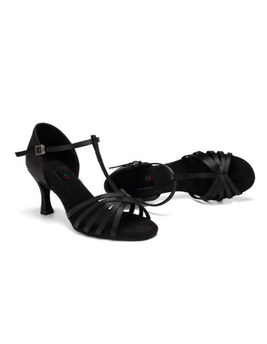 BUTY DO TAŃCA TANECZNE LATINO CZARNE BLACK 7,5cm