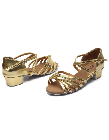 BUTY DO TAŃCA TANECZNE LATINO SALSA 3cm - ZŁOTE