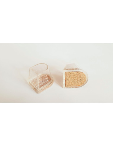 NAKŁADKINA OBCASY OCHRANIACZE FLARE ZE SKÓRĄ 7cm