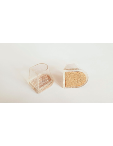 NAKŁADKINA OBCASY OCHRANIACZE FLARE ZE SKÓRĄ 7cm