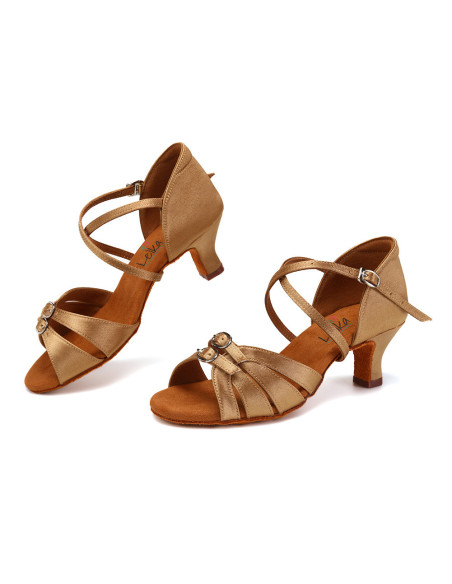 BUTY DO TAŃCA TANECZNE REGULOWANE CIELISTE 5,5cm