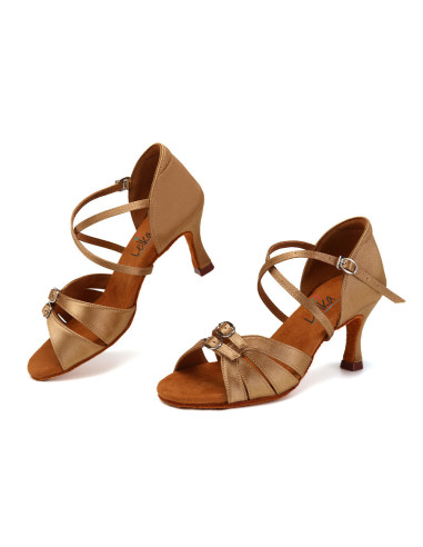 BUTY DO TAŃCA TANECZNE REGULOWANE CIELISTE 7,5cm