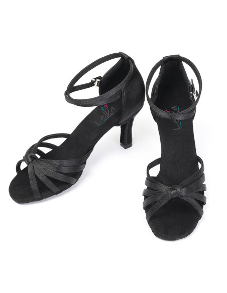 BUTY DO TAŃCA TANECZNE WYGODNE 7CM - CZARNE