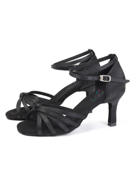 BUTY DO TAŃCA TANECZNE WYGODNE 7CM - CZARNE