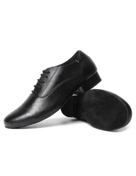 MĘSKIE BUTY DO TAŃCA TANECZNE SKÓRZANE CZARNE TOP