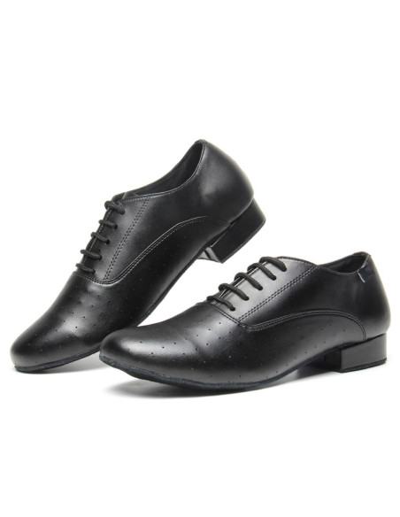 MĘSKIE BUTY DO TAŃCA TANECZNE SKÓRZANE CZARNE TOP