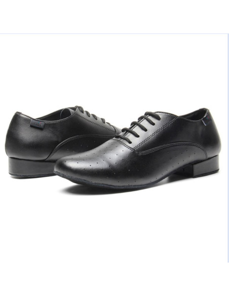 MĘSKIE BUTY DO TAŃCA TANECZNE SKÓRZANE CZARNE TOP