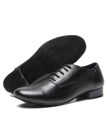 MĘSKIE BUTY DO TAŃCA TANECZNE SKÓRZANE CZARNE TOP