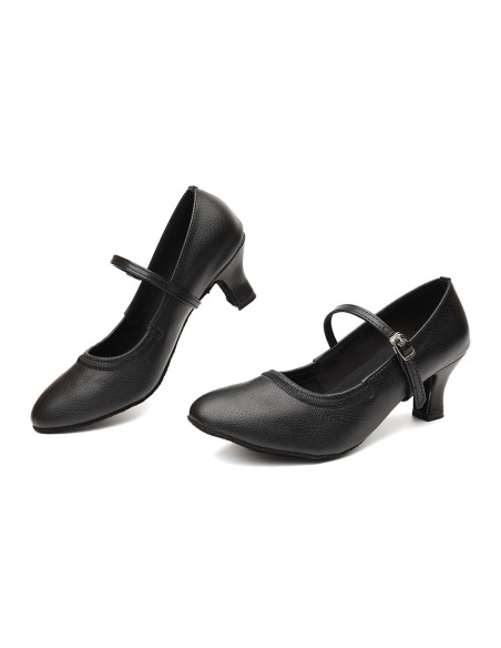 BUTY DO TAŃCA TANECZNE STANDARDU CZARNE BLACK 5cm