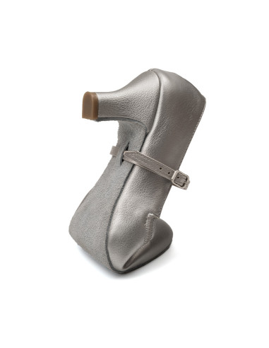 BUTY DO TAŃCA TANECZNE STANDARDU SREBRNE 5cm