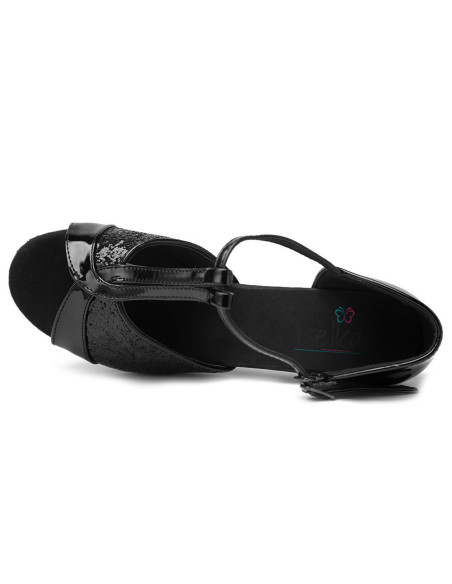 BUTY DO TAŃCA TANECZNE LATINO SALSA 7cm - CZARNE