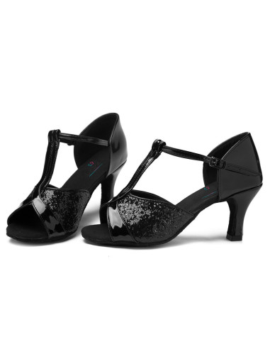 BUTY DO TAŃCA TANECZNE LATINO SALSA 7cm - CZARNE