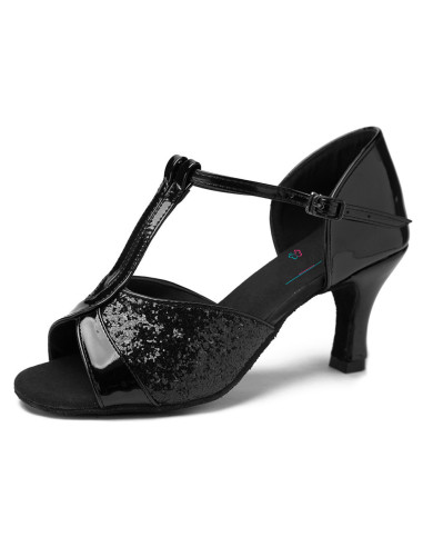 BUTY DO TAŃCA TANECZNE LATINO SALSA 7cm - CZARNE