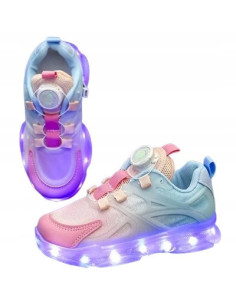 BUTY LED ADIDASY SPORTOWE Z PODŚWIETLENIEM ŚWIECĄCE POKRĘTŁO BEZ ZAPINANIA