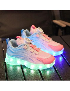 BUTY LED ADIDASY SPORTOWE Z PODŚWIETLENIEM ŚWIECĄCE POKRĘTŁO BEZ ZAPINANIA 2