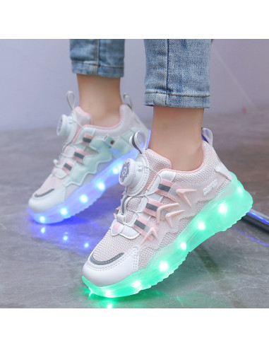 BUTY LED ADIDASY SPORTOWE Z PODŚWIETLENIEM...