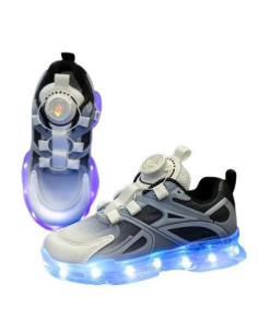 BUTY LED ADIDASY SPORTOWE Z PODŚWIETLENIEM ŚWIECĄCE POKRĘTŁO BEZ ZAPINANIA