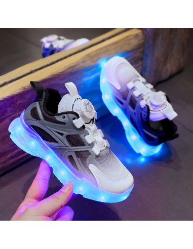 BUTY LED ADIDASY SPORTOWE Z PODŚWIETLENIEM...