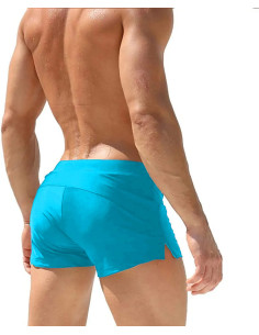 KĄPIELÓWKI SZORTY KĄPIELOWE BOKSERKI WYGODNE FUNKCJONALNE LAZUROWE 2