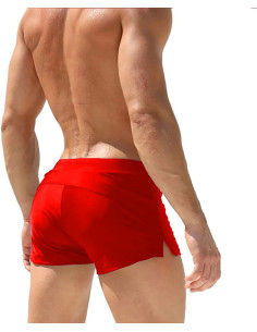 KĄPIELÓWKI SZORTY KĄPIELOWE BOKSERKI WYGODNE FUNKCJONALNE CZERWONE 2