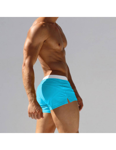 KĄPIELÓWKI MĘSKIE SZORTY BOKSERKI WYGODNE MODNE Z SIATECZKĄ LAZUROWE