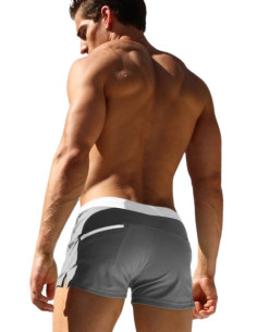 KĄPIELÓWKI MĘSKIE SZORTY BOKSERKI WYGODNE MODNE Z SIATECZKĄ SZARE