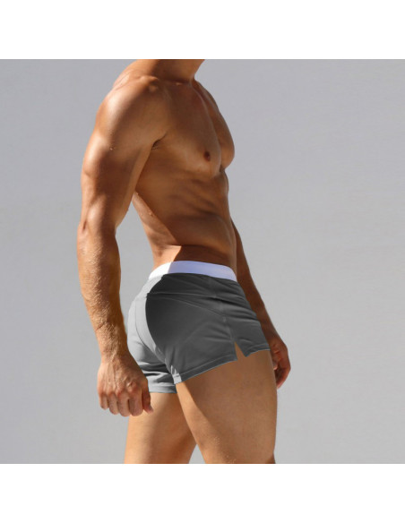 KĄPIELÓWKI MĘSKIE SZORTY BOKSERKI WYGODNE MODNE Z SIATECZKĄ SZARE