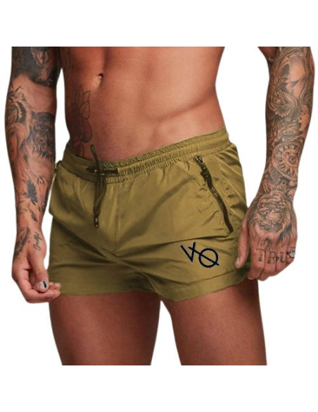KĄPIELÓWKI MĘSKIE SZORTY SPODENKI KHAKI WYGODNE MODNE VQ ROZMIAR