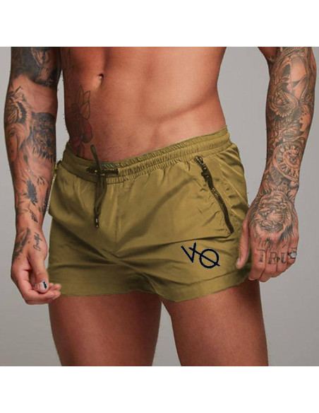 KĄPIELÓWKI MĘSKIE SZORTY SPODENKI KHAKI WYGODNE MODNE VQ ROZMIAR
