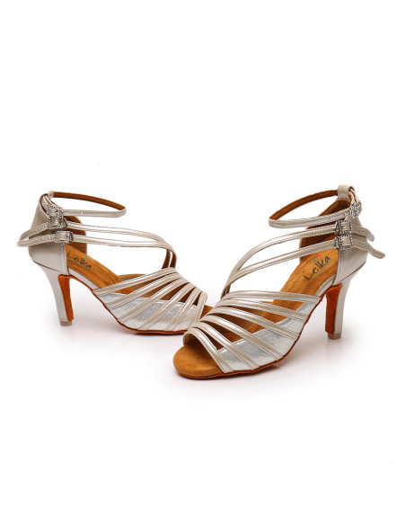 BUTY DO TAŃCA TANECZNE DELIKATNE MODNE OBCAS 8,5cm