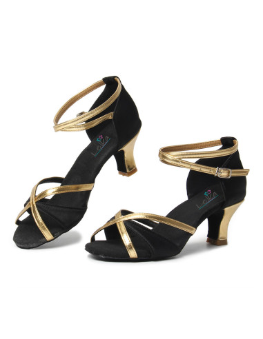 BUTY DO TAŃCA TOWARZYSKIEGO TANECZNE 5cm CZARNE