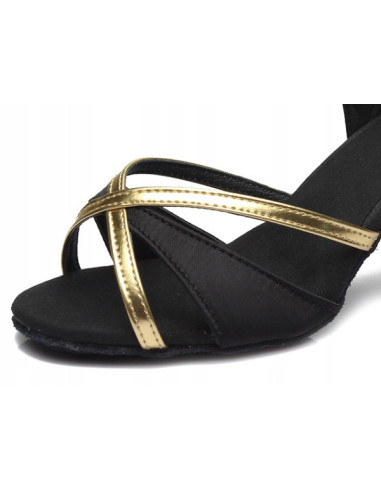 BUTY DO TAŃCA TOWARZYSKIEGO TANECZNE 5cm CZARNE