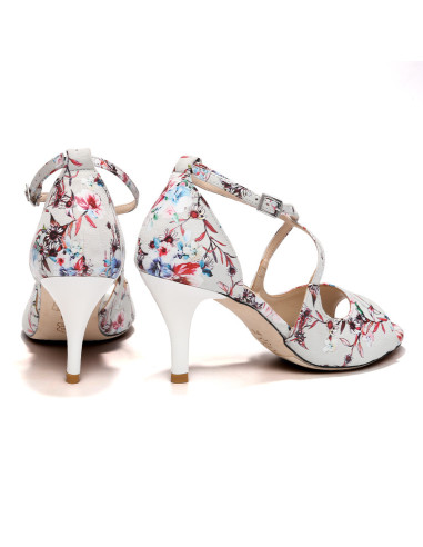 SKÓRZANE BUTY DO TAŃCA TANGO STYLOWE FLOWER...