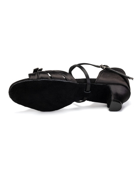 BUTY DO TAŃCA TANECZNE REGULOWANE KLAMRY ZAPINANE BLACK 4cm